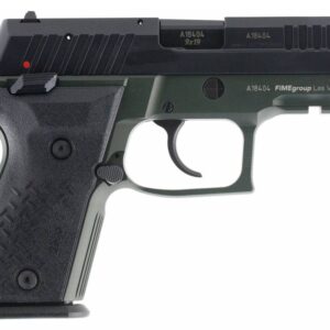 AREX ZERO 1 COMPACT HGA 9MM 3.85IN BBL SA/DA OD GREEN ALUMINUM FRAME BLACK SLIDE 2-15RD MAGS