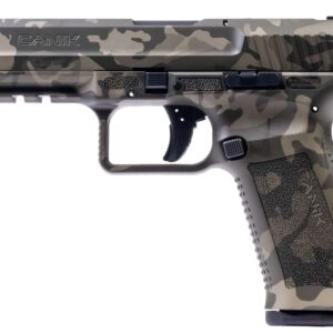CANIK TP9SF CANIK CREATIONS HGA 9MM 4.46IN BBL  2-18RD MAGS AND FULL ACCESSORY KIT WOODLAND GREEN