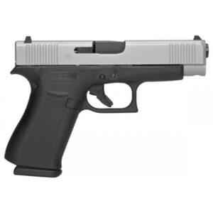 Glock 48 Handgun 9mm Luger 10/rd Magazines (2) 4.17" Barrel Black Frame Silver Slide USA