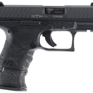 WALTHER PPQ M2 SUB COMPACT9MM " BBL  HGA BLACK 9MM PLY FRAME 10/15RD MAGS
