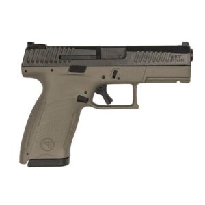CZ P-10 C Double 40 Smith & Wesson (S&W) 4.02" 12+1 3Dot Flat Dark Earth Interchangeable Backstrap Grip/Frame Black Nitride