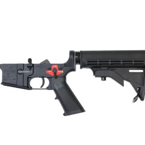 Bushmaster XM15-E2S Forged Complete AR15 Lower Receiver - Black | M4 Collapsible Stock | BFS III Trigger Equipped