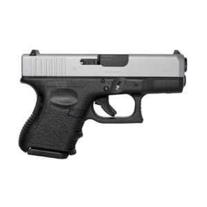 GLOCK 26 G26 HGA 9MM 3.5 IN BBL FS 5LB 2 10RD MAGS CERAKOTE SILVER TITANIUM SLIDE