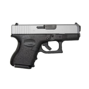 GLOCK 27 G27 HGA 40 S&W 3.5 IN BBL FS 5LB 2 9RD MAGS  CERAKOTE SILVER TITANIUM SLIDE