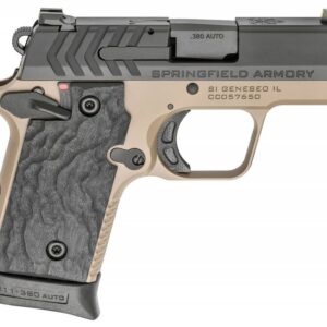 Springfield Armory PG9109FN 911  380 ACP 2.70" 6+1 & 7+1 Flat Dark Earth Hardcoat Anodized Black Nitride Stainless Steel Slide Black G10 Grip