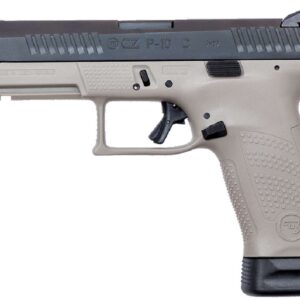 CZ P-10 C HGA 9MM 4.61 IN HNS URBAN GREY 17RD SUPPRESSOR READY REVERSABLE MAG CATCH