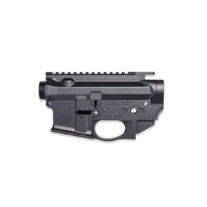 BROADSWORD BILLET STRIPPED AMBI RECEIVER SET FOR AR-15 BLACK