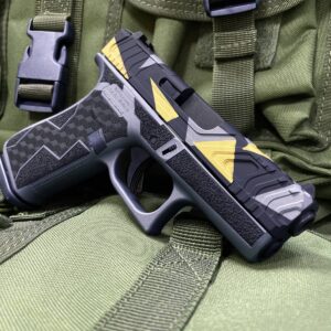 GLOCK 43X G43X MICRO SHEILD CUT HGA 9MM 3.6 IN BBL FS 2 10RD MAGS GEODESIC CAMO HYBRID LASER STIPPLE