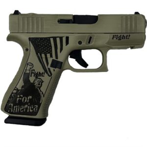 GLOCK 43X MOS 9MM 3.41'' BBL (2)10RD DISTRESSED VERDE TRUMP