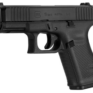 GLOCK 19 GEN5 GLOCK NIGHT SIGHT 9MM FRONT SERRATION 10RD PA195S701