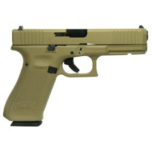 Glock 17 Gen 5 Custom "FDE" Handgun 9mm Luger 10rd Magazines (3) 4.49" Barrel Austria Made