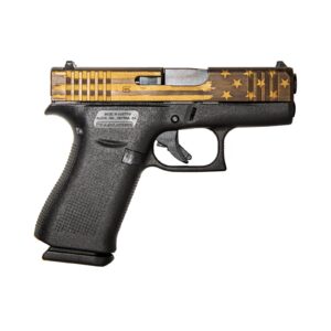 GLOCK 19 G19 GEN 5 HGA 9MM 4.0 IN BBL FS  5LB 3 15RD MAGS CERAKOTE  BRONZE BATTLE FLAG SLIDE