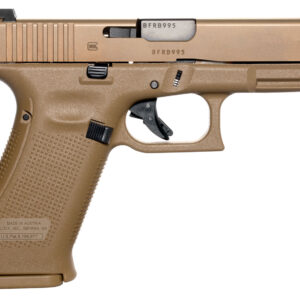Glock UX1950703 G19X  Compact 9mm Luger 19+1 4.02" Black GMB Barrel, Coyote nPVD Serrated Slide, Coyote Brown Polymer Frame w/Accessory Rail, Coyote Brown Textured Polymer Grip, Ambidextrous USA Made