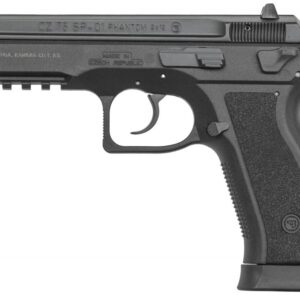 CZ 91258 SP-01 Phantom 9mm Luger Single/Double 4.60" 18+1 Black Interchangeable Backstrap Grip Black Slide