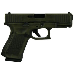 Glock 19 Gen 5 Custom "Distressed Green" Compact Handgun 9mm Luger 15/rd Magazines (3) 4.02" Barrel USA