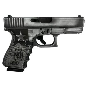 Glock 19 Gen 3 Custom "Texas Silver" Handgun 9mm Luger 15/rd Magazines (2) 4" Barrel Austria