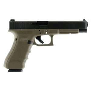 Glock 34 Gen 4 Competition Handgun 9mm Luger 17/rd Magazines (3) 5.3" Barrel OD Green Frame with Black Slide Austria