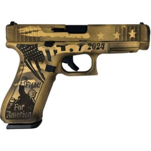 GLOCK 47 MOS 9MM 4.49'' BBL (3)17RD DISTRESSED GOLD/FDE TRUMP