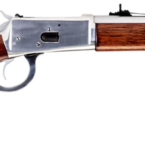 Rossi 920441693 R92  Carbine 44 Rem Mag 8+1 16" Stainless Steel Round Barrel, Stainless Steel Metal Finish Receiver, Fixed Hardwood Stock, Right Hand