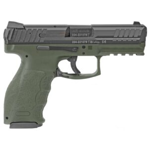 H&K VP9 HGA 9MM 4.39" BBL GREEN 2/17RD MAGS