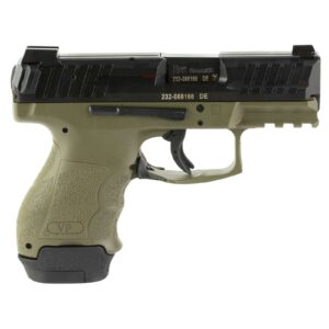 H&K VP9SK HGA 9MM 3.39" BBL GREEN SUBCOMPACT 1/15 1/12RD MAG
