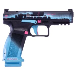 Century Arms Signature Series Canik METE SFT Miami Nights Black Handgun 9mm Luger 18&20rd Magazines 4.46" Barrel