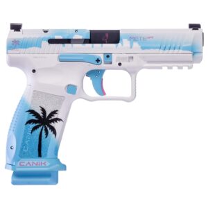 Century Arms Signature Series Canik METE SFT Miami Days White Handgun 9mm Luger 18&20rd Magazines 4.46" Barrel