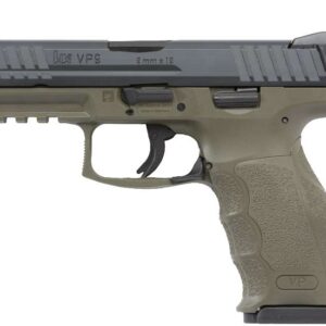 H&K VP9 HGA 9MM 4.09" BBL NS GREEN 3/15RD MAGS