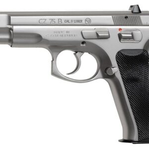 CZ 01108 CZ 75  9mm Luger Single/Double 4.60" 10+1 Black Synthetic Grip Stainless Steel Slide