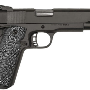 Taylors & Company 230057 1911 A1 Tac Ultra 10mm Auto Caliber with 5" Barrel, 8+1 Capacity, Overall Black Parkerized Finish Steel, Beavertail Frame, Serrated Slide & Black/Gray G10 Grip