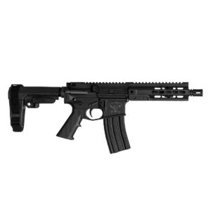 BRIGADE MFG AR HGA 5.56 7.5IN BBL 7IN RAIL FORGED BLACK SBA3 BRACE 30RD A2 FLASH HIDER