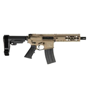 BRIGADE MFG AR HGA 5.56 7.5IN BBL 7IN RAIL FORGED FDE SBA3 BRACE 30RD A2 FLASH HIDER