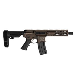 BRIGADE MFG AR HGA 5.56 7.5IN BBL 7IN RAIL FORGED MIDNIGHTBURNT BRONZE SBA3 BRACE 30RD A2 FLASH HIDR