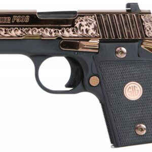 Sig Sauer 9389ERGAMBI P938 Rose Gold Single 9mm Luger 3" 6+1 Black G10 Grip Rose Gold PVD Stainless Steel