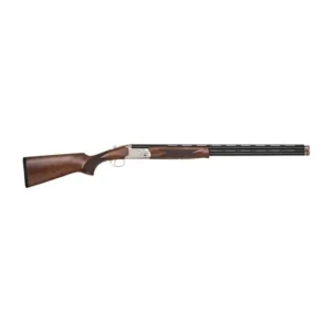 MOSSBERG GOLD RESERVE SGD 20GA 28IN BBL POLISHED SILVER W/GOLD INLAY  GRADE A BLACK WALNUT 2RD