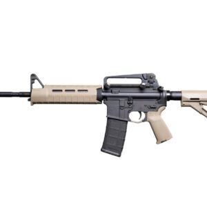 Bushmaster M4 Patrolman's MOE AR15 Rifle - FDE | 5.56NATO | 16" Barrel | Magpul MOE Furniture w/ Detachable Carry Handle | A2 Birdcage flash hider