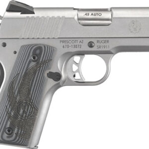 RUGER SR1911 45ACP FS 7-SHOT - OFFICER STAINLESS G10 GRIPS