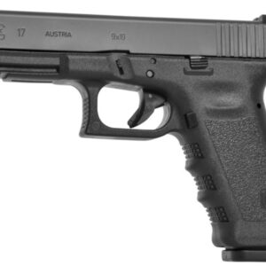 GLOCK 17 G17 HGA 9MM 4.0 IN BBL FS 5LB 2 15RD MAGS GOLD PLATED OAK LEAVES