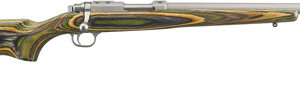 RUGER 77/17 17WSM STAINLESS - GREEN MOUNTAIN LAM. THREADED
