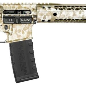 BLACK RAIN CRYPT RIA 5.56 16IN HBAR BBL 12IN MLOK HYBRID HG GREEN ANODIZED SKULLS 30RD MAG