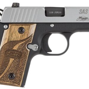 Sig Sauer 238380SAS P238 Micro-Compact SAS 
380 ACP 2.70" 6+1 Black Stainless Steel Wood Grip