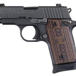 Sig Sauer 238380SEL P238 Micro-Compact Select 
380 ACP 2.70" 7+1 Black Hardcoat Anodized Black Nitron Stainless Steel Brown G10 Grip