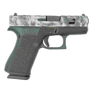 Glock 43x Custom "Static Stipple/Sliver Marble Slide" Subcompact Handgun 9mm Luger 10rd Magazines (2) 3.41" Barrel Austria
