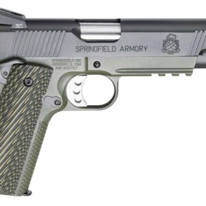 SPRINGFIELD 1911-A1 OPERATOR MC NS HGA 45 AUTO 5 IN BBL OD/BLK G10 GRIPS W/RANGE BAG 2/MAG