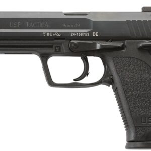 HK M709001TA5 USP9T Tac 9mm Luger 4.86" 15+1 Black Black Polymer Grip 2 Magazines