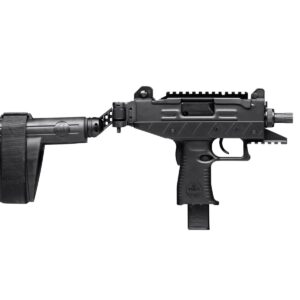 IWI UZI Pro 9mm Pistol - Black | 4.5" Threaded Barrel | Adjustable Sights | Side Folding Stabilizer Brace | 25 Rd