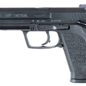 HK 709001TLEA5 USP9T Tactical 9mm Luger 4.86" 15+1 Black Black Polymer Grip 3 Magazines Night Sights