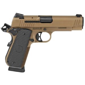 SIG SAUER 1911 EMPORER SCORPION HGA 45 ACP 4.2" BBL SAO FASTBACK FDE SIGLITE BLK G10 GRIP 2-8RD MAGS