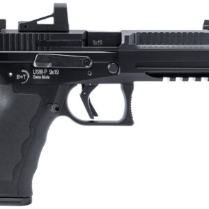 B&T Firearms BT490002 USW-P  9mm Luger 17+1/19+1 4.30" Threaded, Black, Picatinny Rail Frame, Optic Cut Slide, Rubber Grip