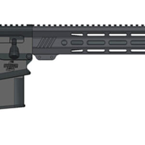 Bushmaster 0110001BLK BA30  308 Win 10+1 24" Black Threaded Barrel, Black Hard Coat Anodized 14" M-LOK Handguard, Black Aluminum Folding Chassis Stock, AR Style Grip, Ambidextrous